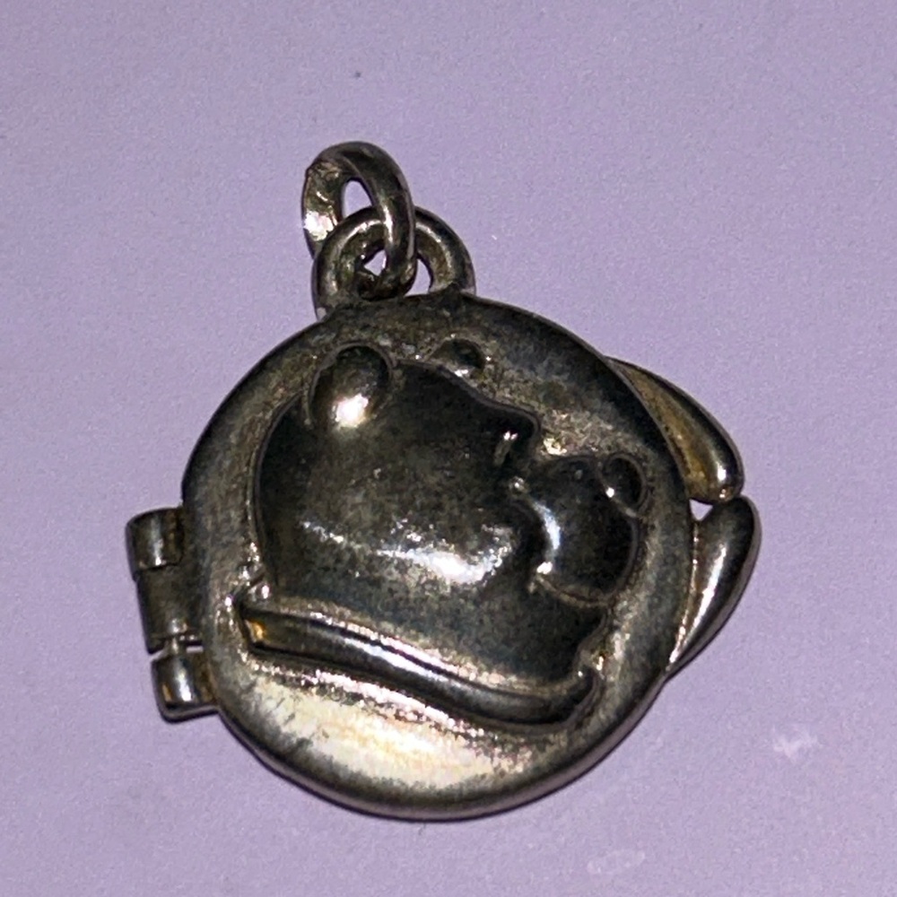Vintage Disney Winnie the Pooh Locket Pendant – Gold-Tone – Stamped © Disney